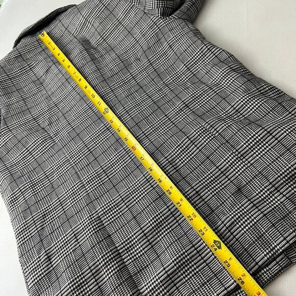 Chriselle Lim Bianca Piped Houndstooth Blazer Jacket Women Size Medium - Picture 7 of 11
